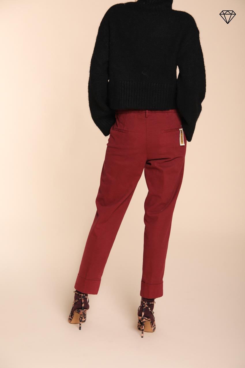 Foto 4 New York Carrot pantalone chino donna in cotone lana carrot fit ①