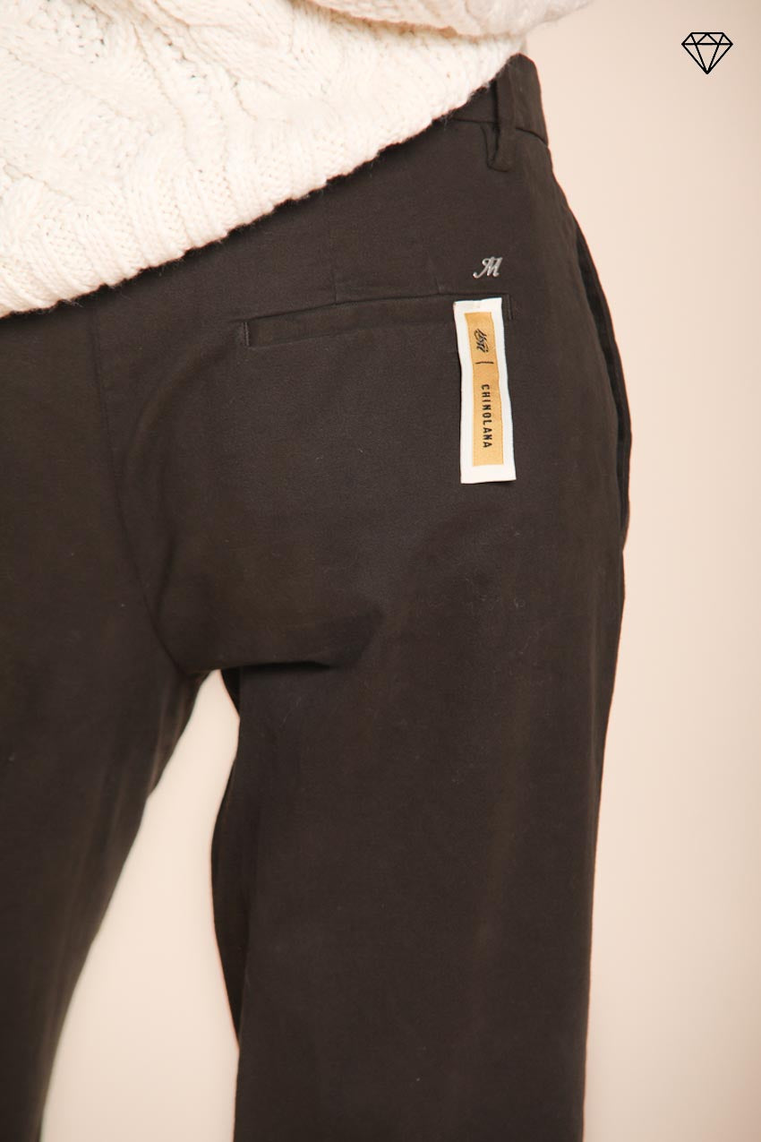 Foto 3 New York Carrot pantalone chino donna in cotone lana carrot fit ①