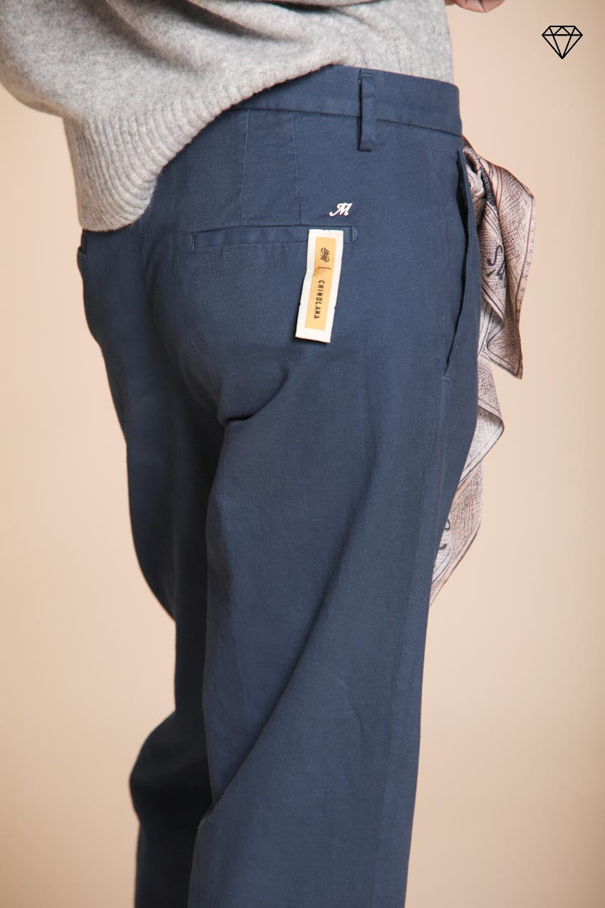 Foto 2 New York Carrot pantalone chino donna in cotone lana carrot fit ①