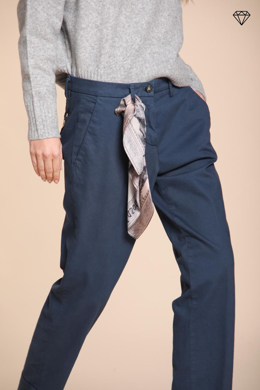 Foto 3 New York Carrot pantalone chino donna in cotone lana carrot fit ①