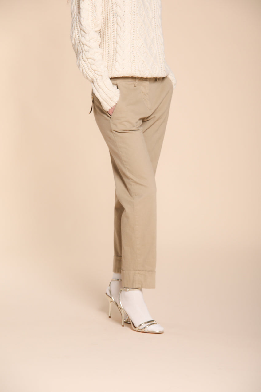 New York Carrot pantalon chino femme en coton et laine carrot fit ①