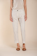 New York Carrot women's chino pants in cotton and linen twill carrot fit