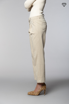 New York Carrot Pince pantalon chino femme en coton et cachemire carrot fit ①