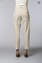 New York Carrot Pince pantalon chino femme en coton et cachemire carrot fit ①