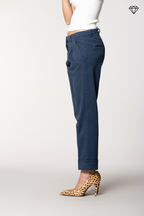 New York Carrot Pince pantalon chino femme en coton et cachemire carrot fit ①