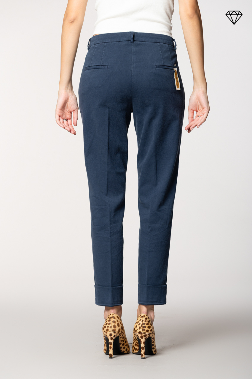 New York Carrot Pince pantalon chino femme en coton et cachemire carrot fit ①