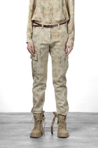 Marlene Cargo Cargo-Hose für Damen aus Bull mit schattiertem Blumenmuster und carrot fit