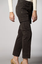 Marlene Cargo Damen-Cargohose aus Gabardine Carrot Fit