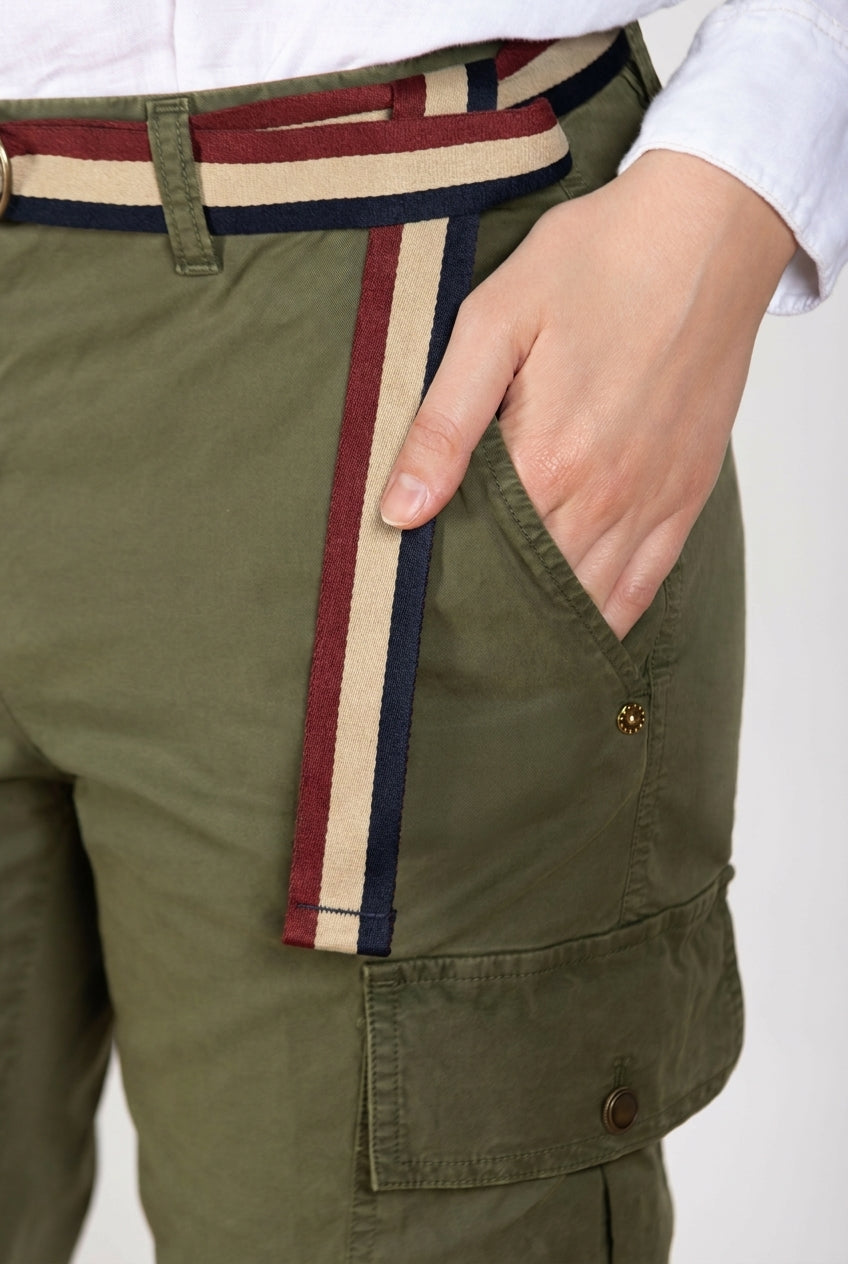 Marlene Cargo women's cargo pants in lightweight stretch twill carrot fit