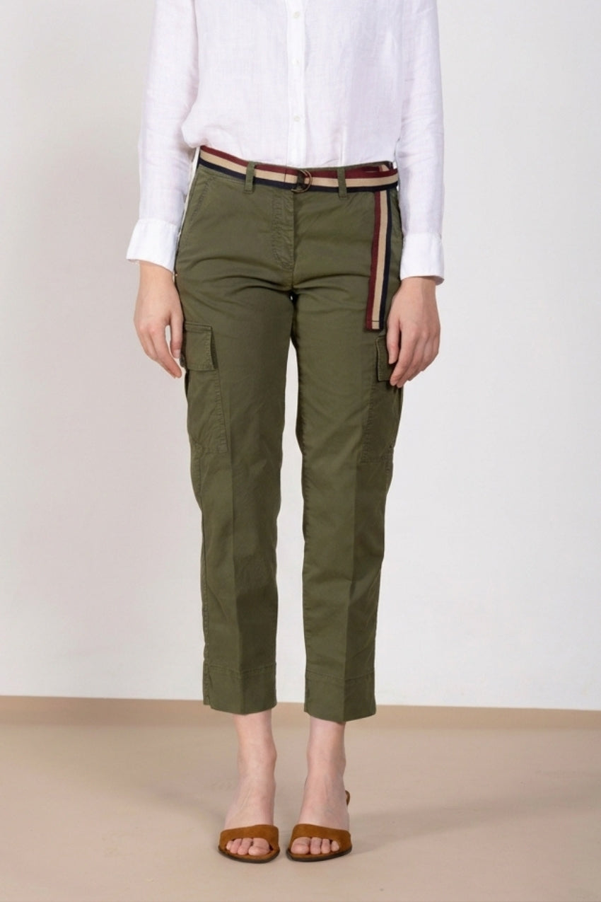 Marlene Cargo women's cargo pants in lightweight stretch twill carrot fit