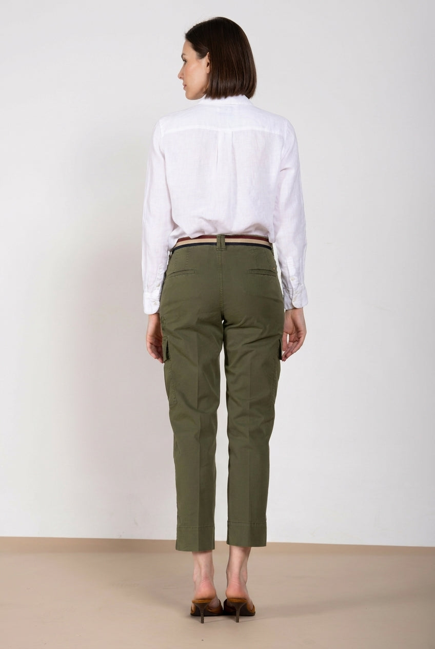 Marlene Cargo women's cargo pants in lightweight stretch twill carrot fit