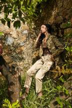 Marlene Cargo Damen Cargo Hose aus leichtem Stretch Twill carrot fit