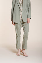 New York Carrot Sartoriale Hose Chino Damen aus Leinenmischgewebe carrot fit