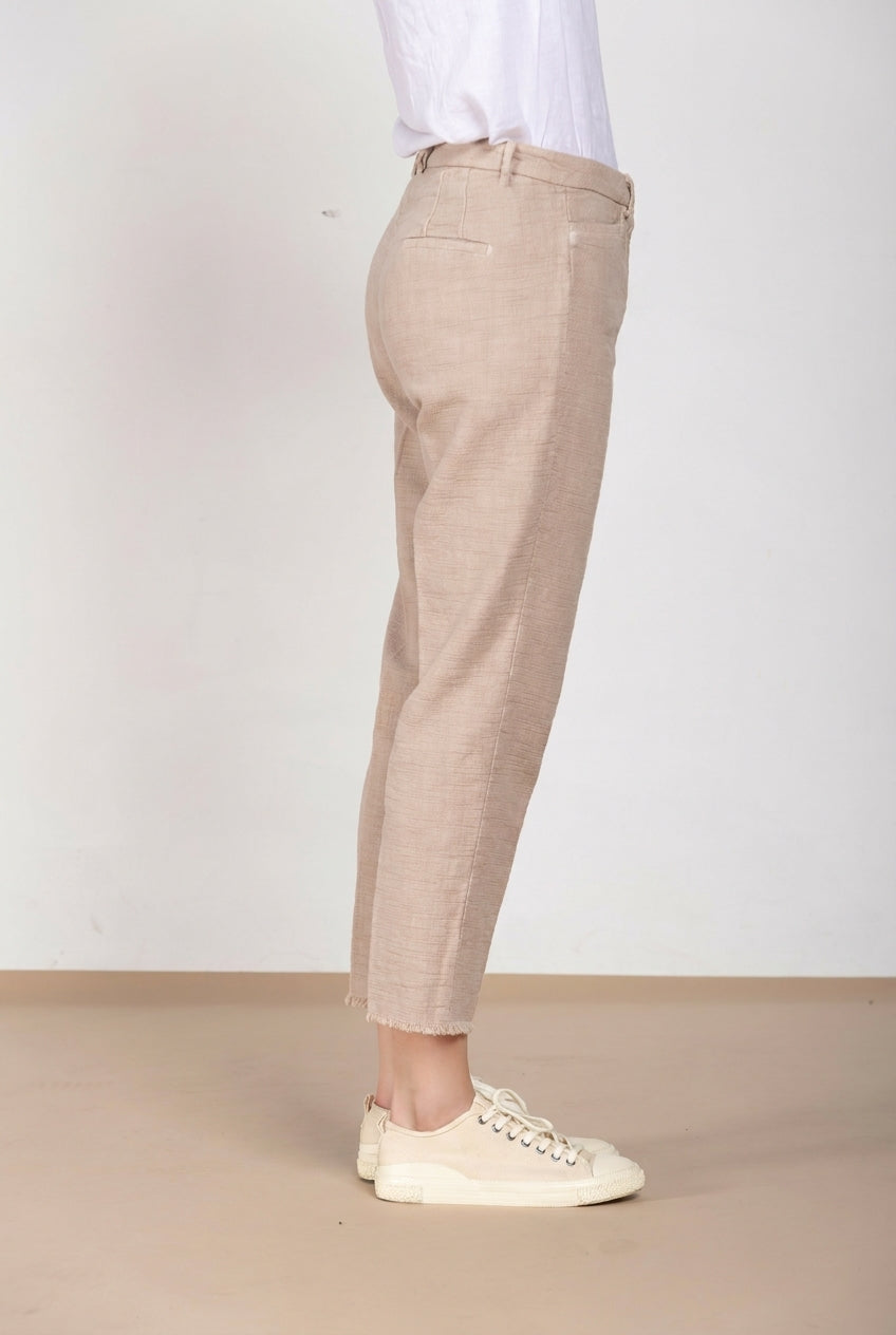 New York Carrot pantalon chino femme en natté carrot fit