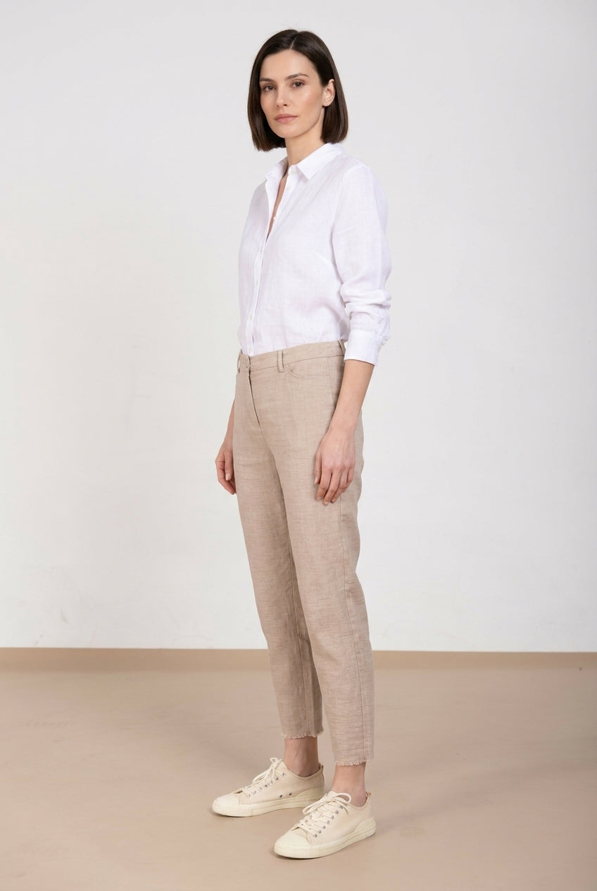 New York Carrot women's chino pants in mat weave carrot fit