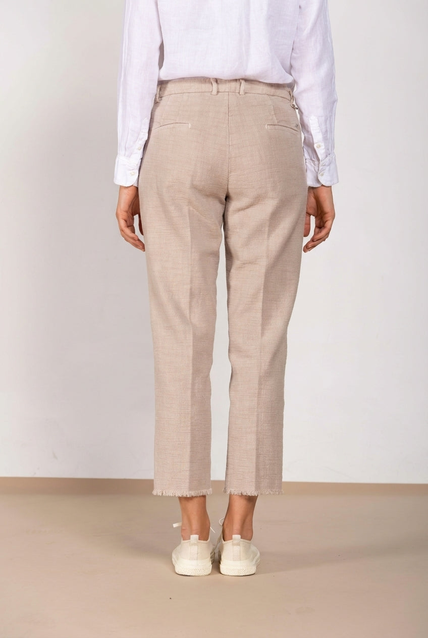 New York Carrot pantalon chino femme en natté carrot fit