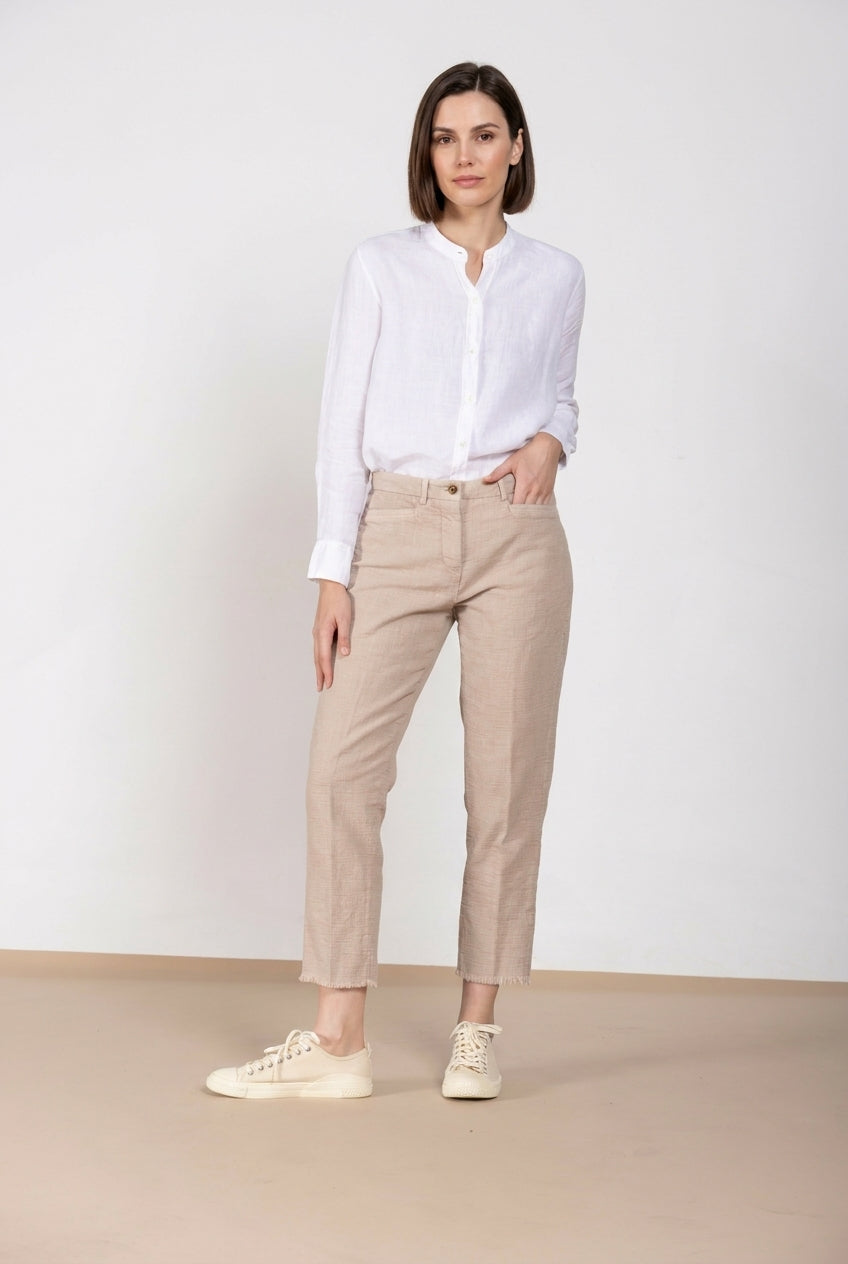 New York Carrot pantalon chino femme en natté carrot fit