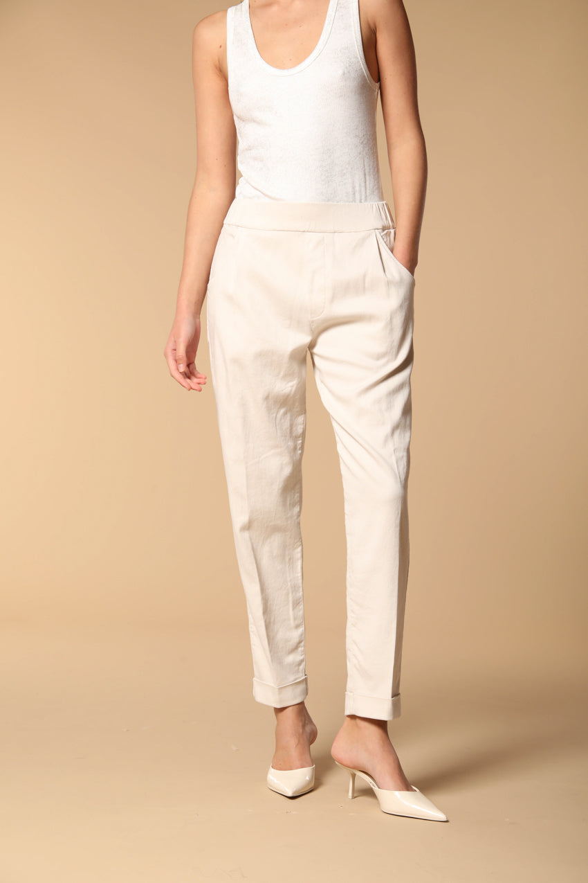 Easy Jogger women's chino pants in sweatshirt fabric relaxed fit