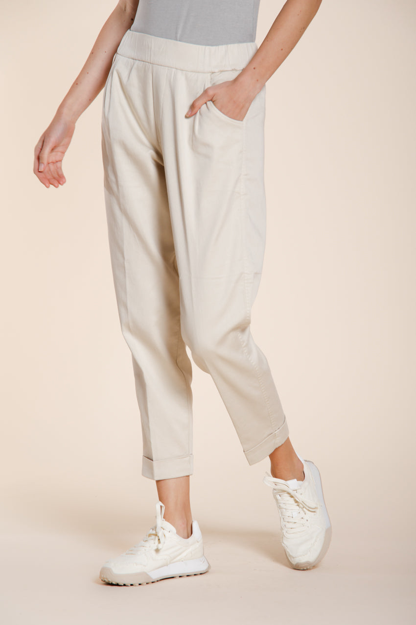 Easy Jogger women's chino pants in stretch fleece relaxed fit