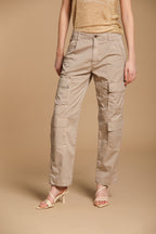 Evita Cargo pantalón cargo mujer en gabardina elax relaxed fit