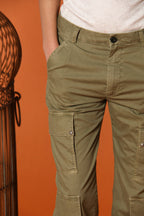 Evita Cargo pantalón cargo mujer en gabardina elax relaxed fit 