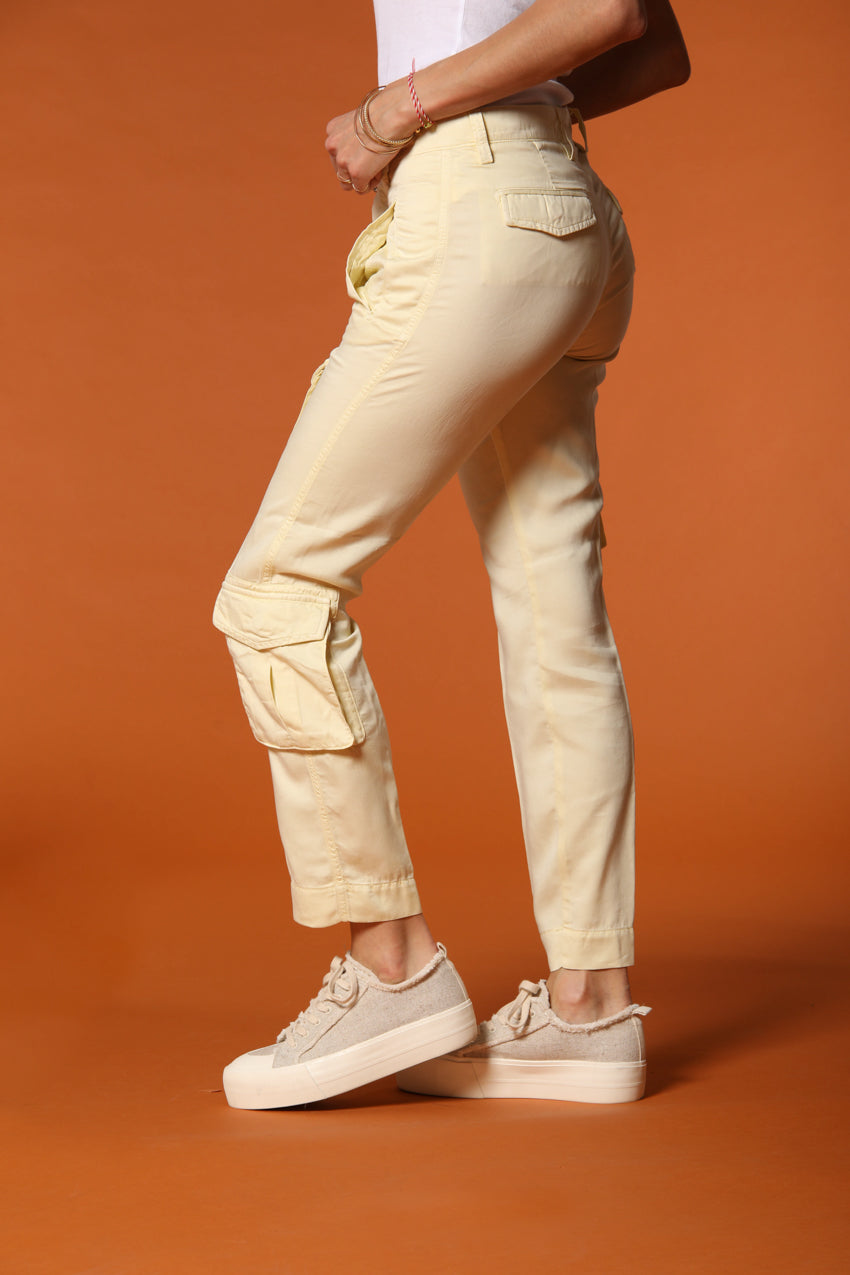 Asia Snake pantalón cargo mujer en modal stretch relaxed fit 