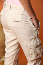 Asia Snake pantalón cargo mujer en modal stretch relaxed fit 