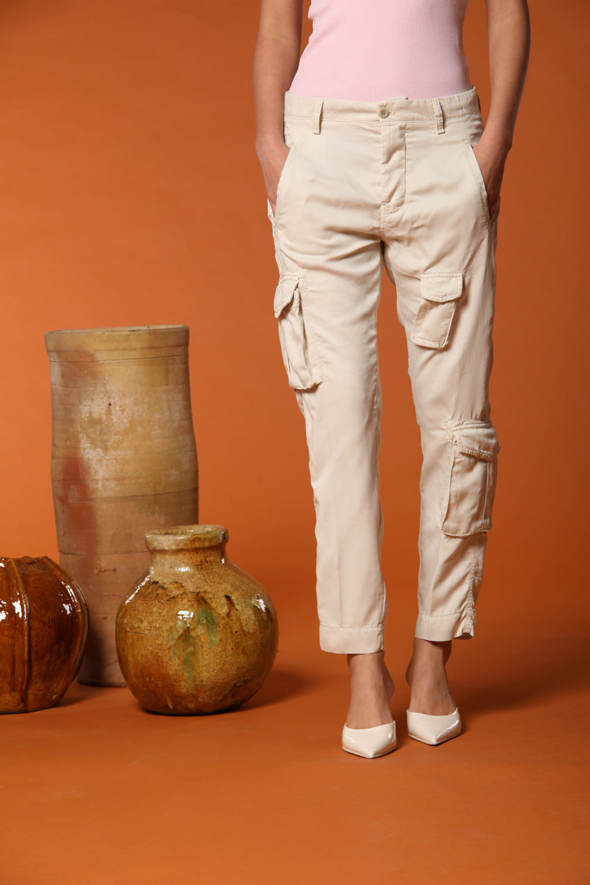 Asia Snake pantalón cargo mujer en modal stretch relaxed fit 