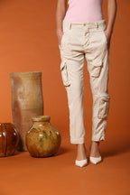 Asia Snake pantalón cargo mujer en modal stretch relaxed fit 