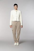 Easy Cargo women’s cargo pants in jersey lurex relaxed fit