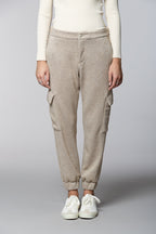 Easy Cargo women’s cargo pants in jersey lurex relaxed fit
