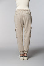 Easy Cargo women’s cargo pants in jersey lurex relaxed fit