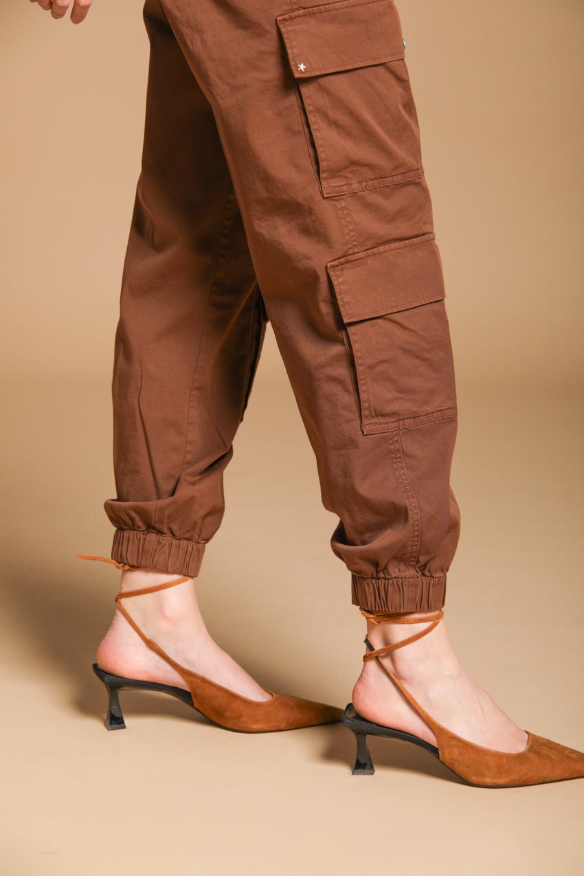 Evita Cargo pantalón cargo mujer en gabardina relaxed fit 
