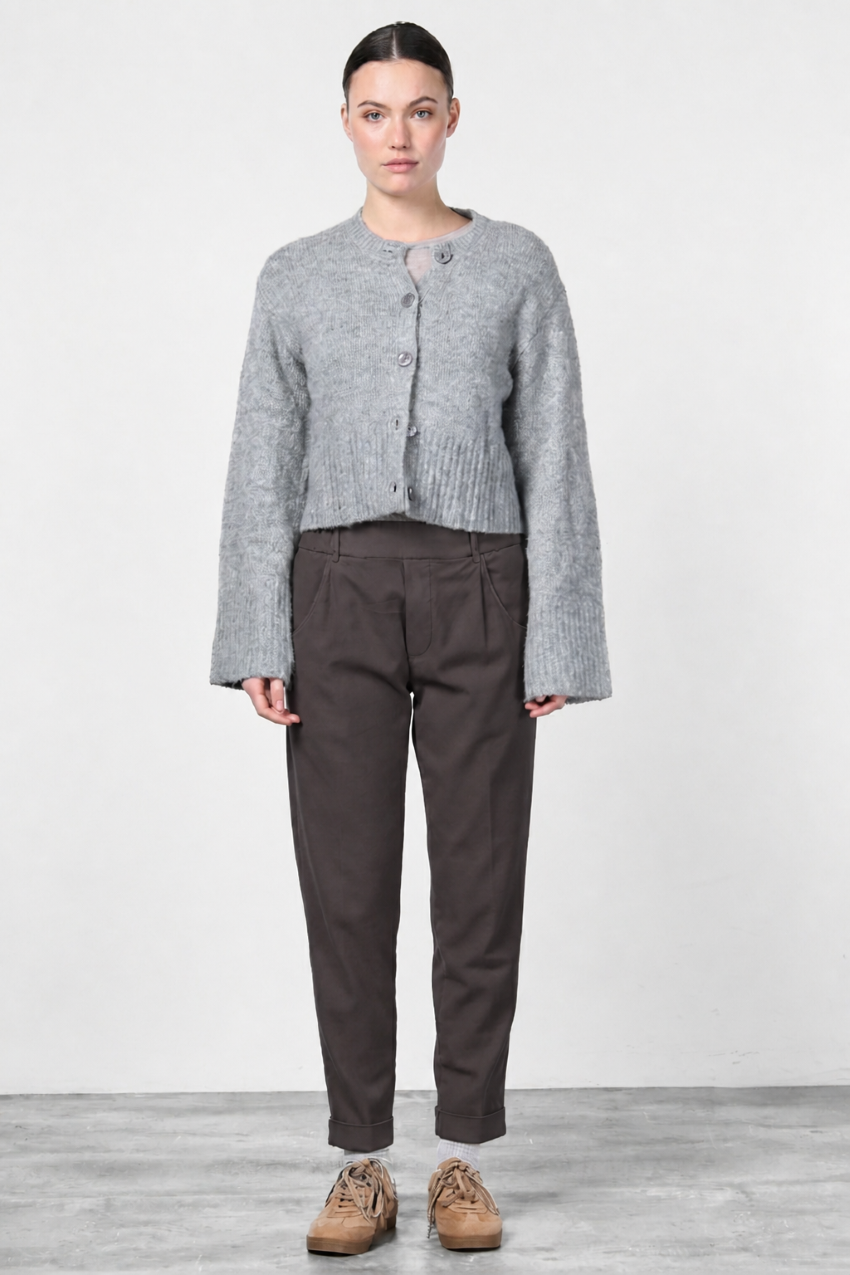 New York Jogger pantalone chino donna in twill stretch relaxed fit