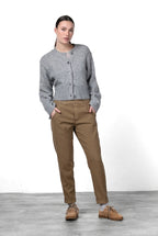 New York Jogger pantalón chino de mujer en twill stretch relaxed fit