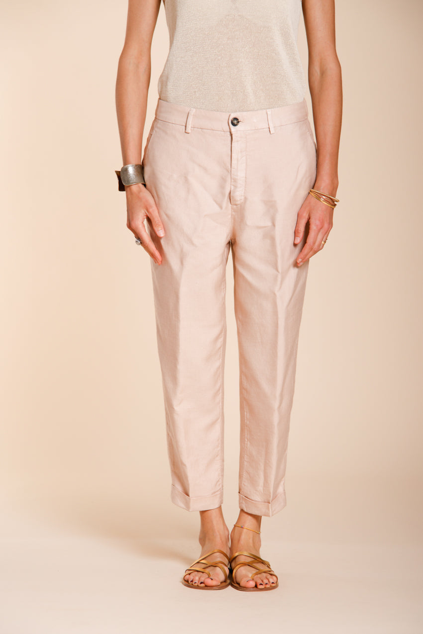 Linda Summer pantalón chino mujer en canvas relaxed fit