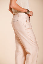 Linda Summer pantalón chino mujer en canvas relaxed fit