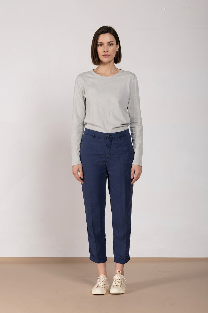 Linda Summer women's chino pants in canvas relaxed fit