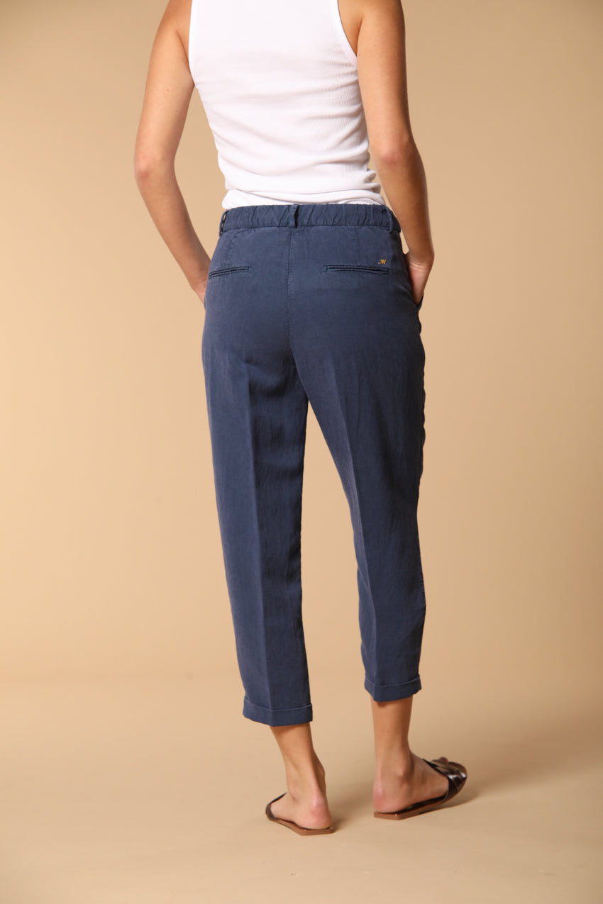 Linda Summer Damen Chino Jogger Hose in Leinen Relaxed Fit