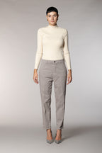 New York Cozy pantalon chino femme en gabardine carrot fit
