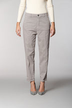 New York Cozy pantalon chino femme en gabardine carrot fit