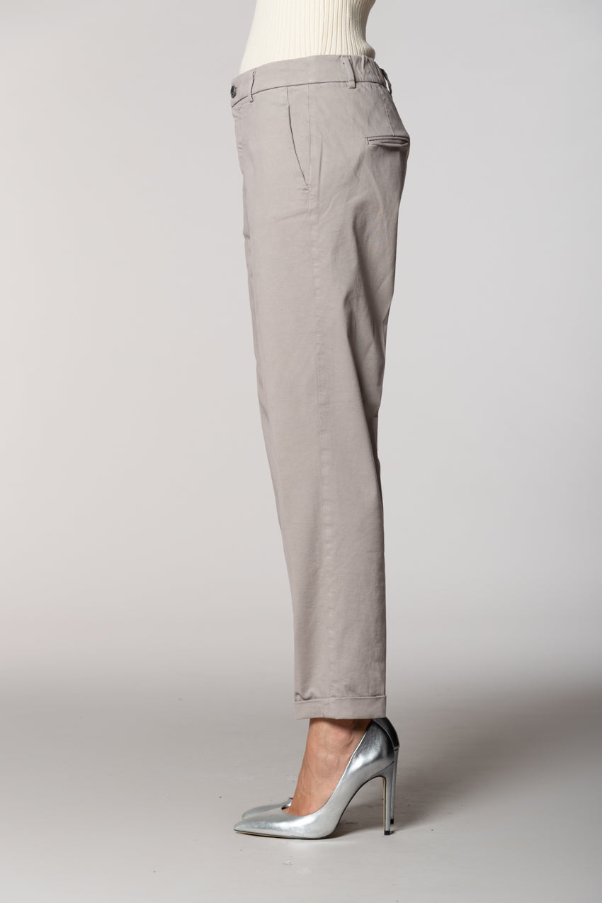 New York Cozy pantalon chino femme en gabardine carrot fit