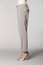 New York Cozy pantalon chino femme en gabardine carrot fit