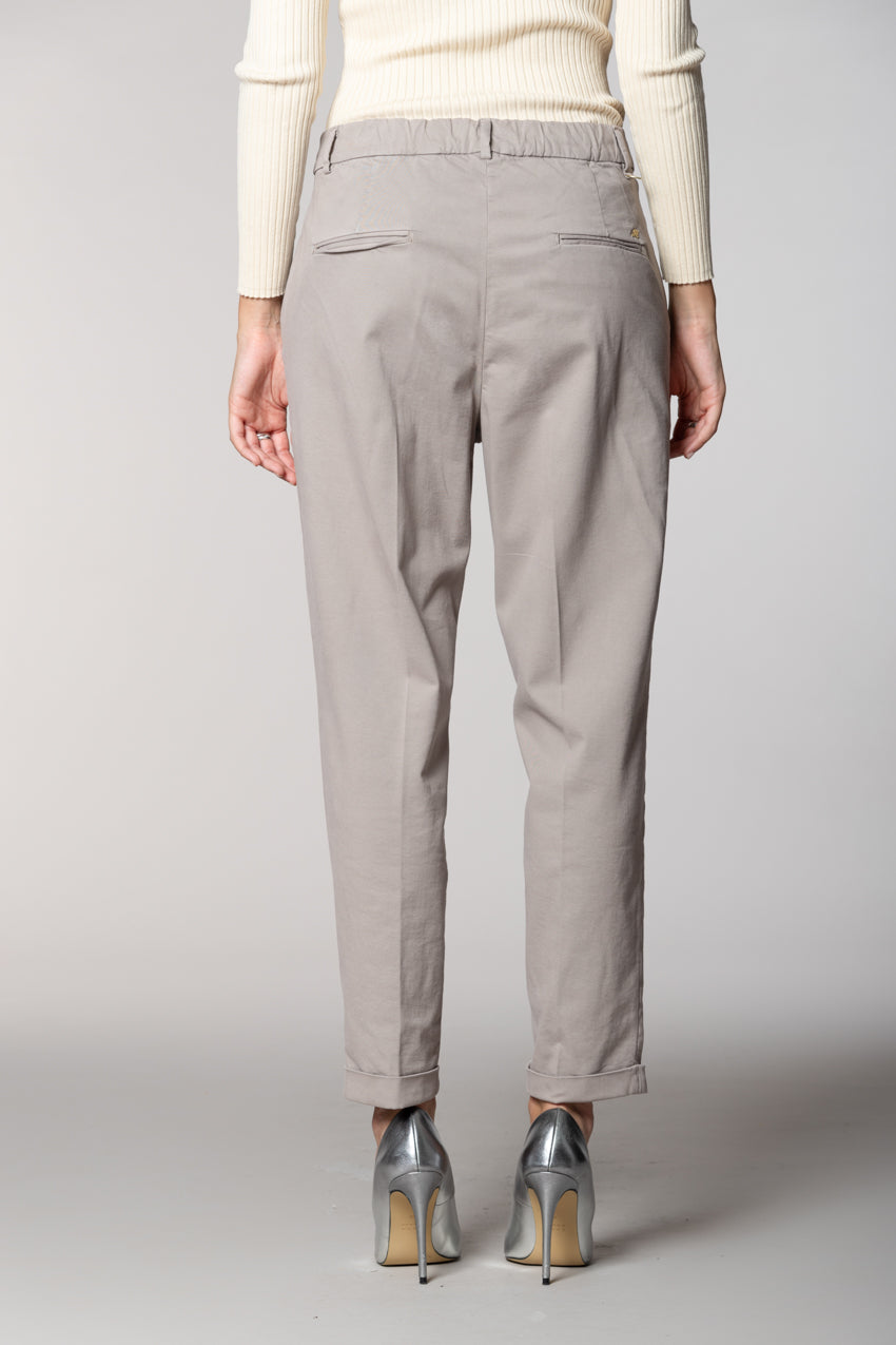 New York Cozy pantalon chino femme en gabardine carrot fit