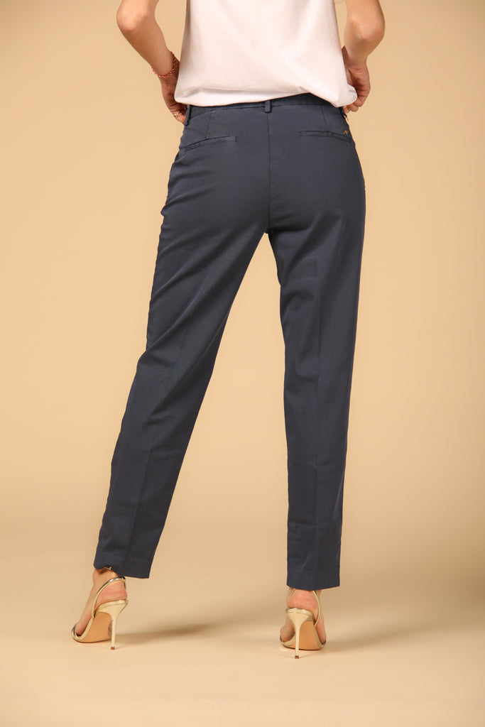 Image 4 of Women's Mason's New York Model Chino Pants in Navy Blue, Regular Fit