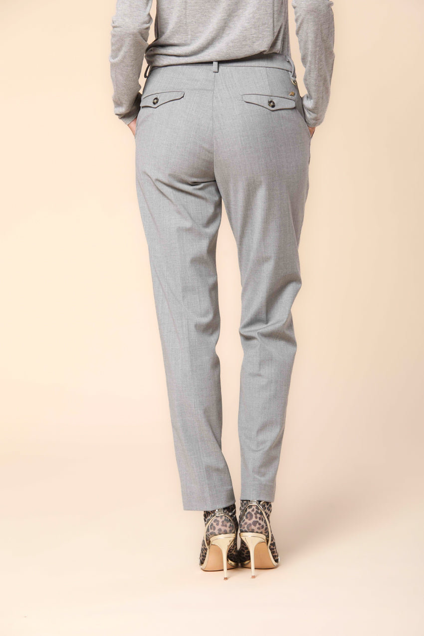 New York pantalón chino mujer en pana ajuste regular