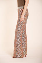 Easy Straight Elax women's chino jogger pants in lurex knit straight fit