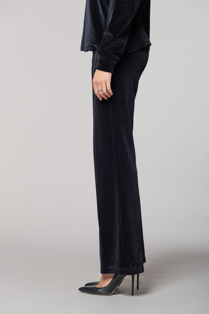 Easy Straight pantalone chino donna in jersey ciniglia straight fit