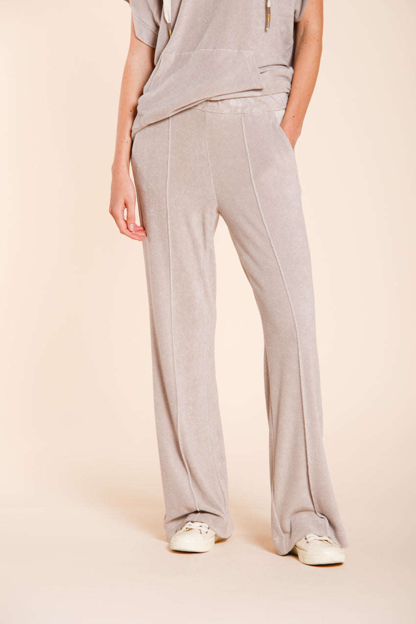 Easy Straight Hose Chino Jogger Damen aus Frottee-Jersey straight fit