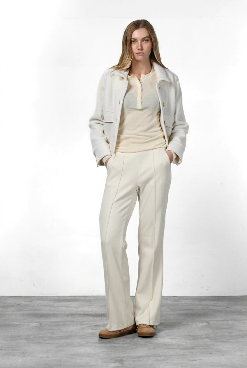 Easy Straight pantalone chino donna in jersey straight fit